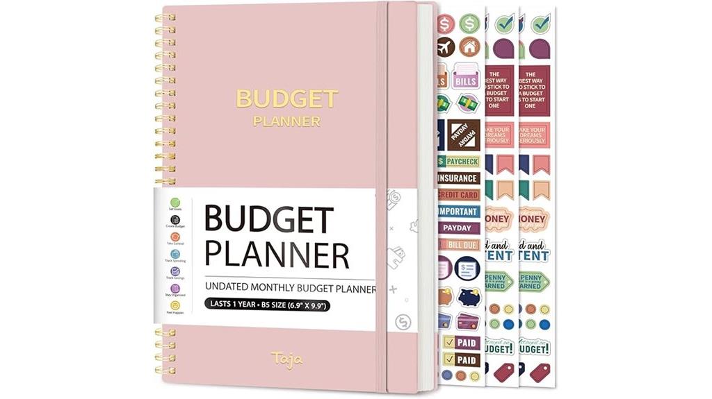 monthly budget and finance organizer