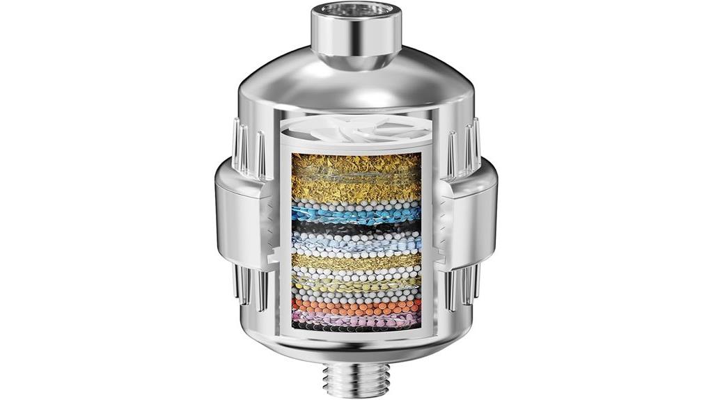 multi stage shower water filter