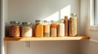 one shelf pantry waste