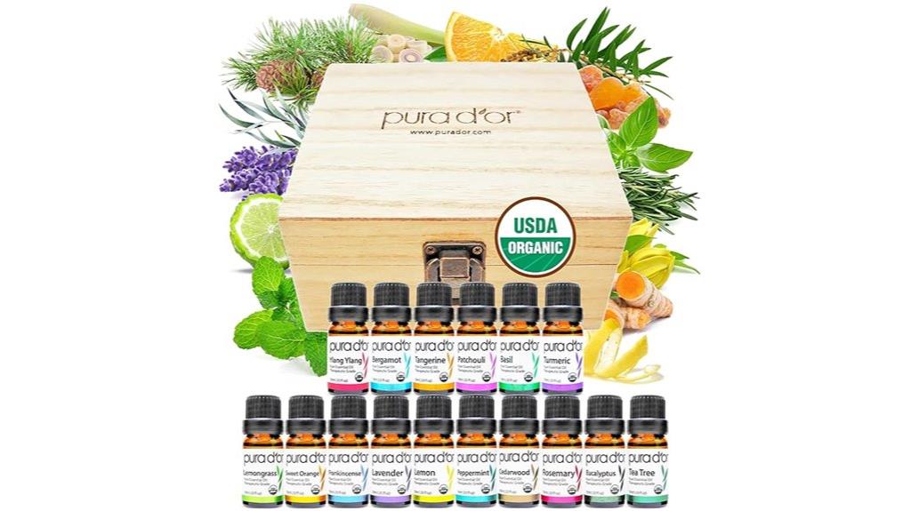 organic essential oils set