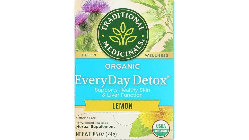 organic lemon detox tea