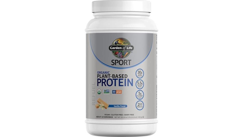 organic vegan protein with probiotics