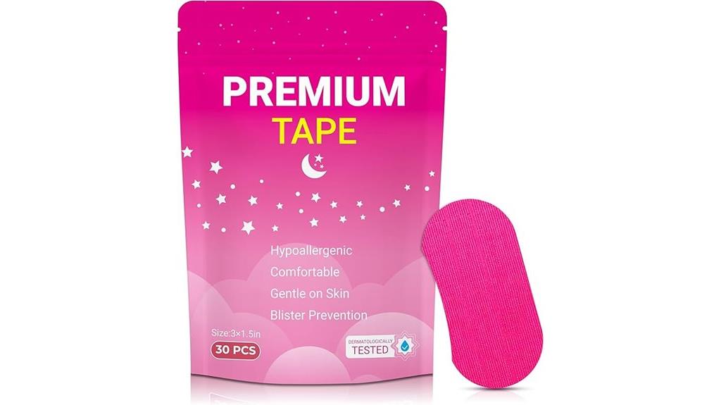 pink hypoallergenic removal tape