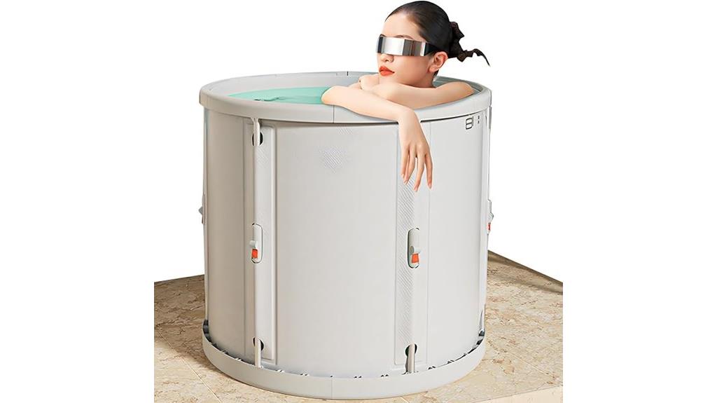portable adult bathtub with thermal cover