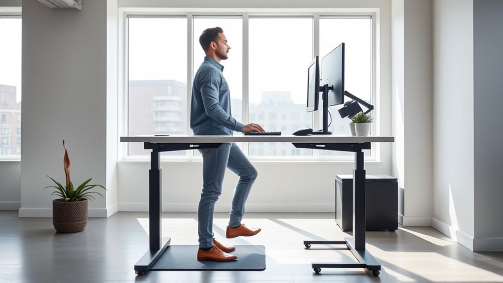 proper standing desk ergonomics
