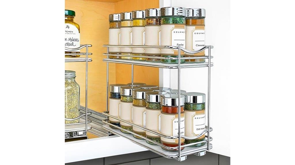 pull out kitchen spice rack