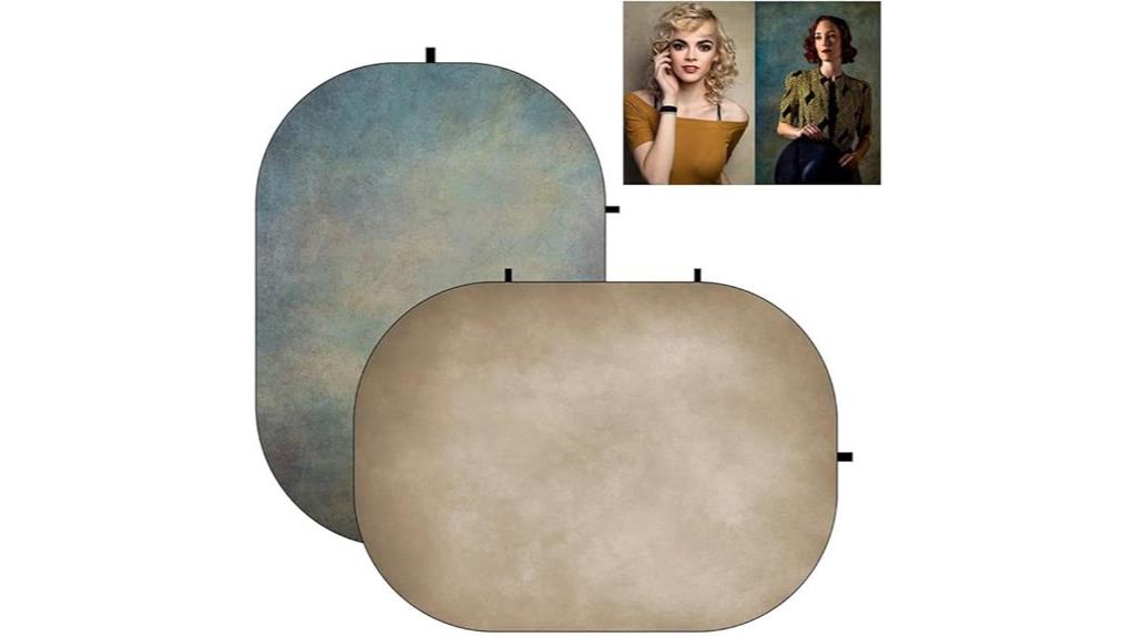 reversible portrait backdrop setup