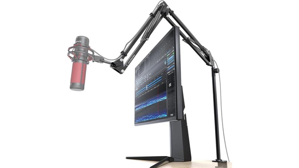 rotatable boom arm stand