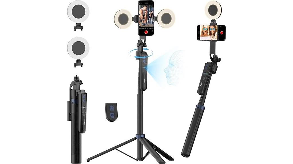 rotating face tracking tripod
