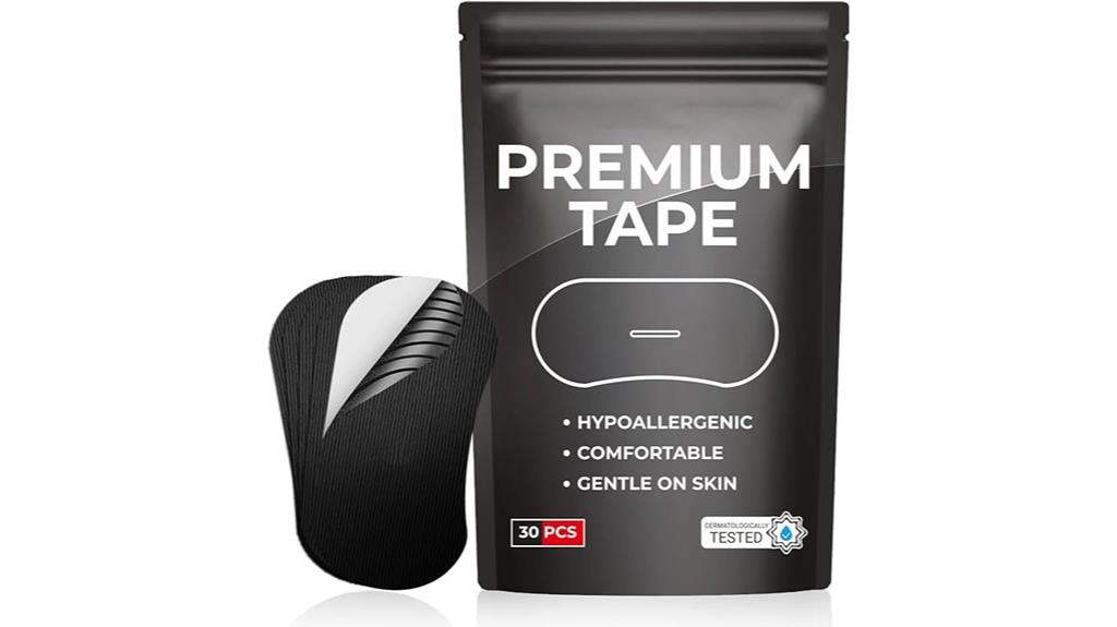 set of hypoallergenic removal tapes