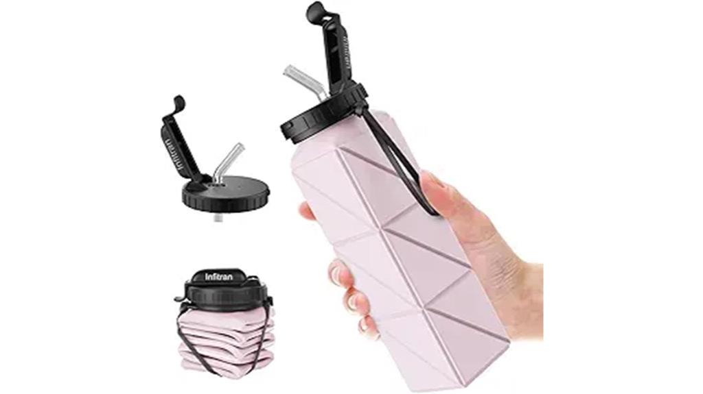 silicone collapsible water bottle