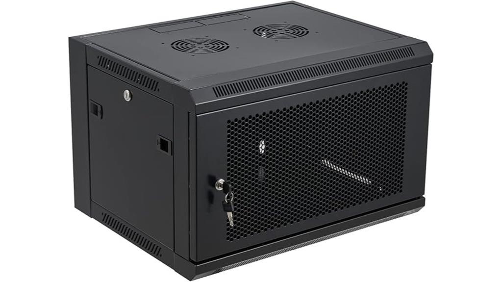 six unit ventilated wall rack