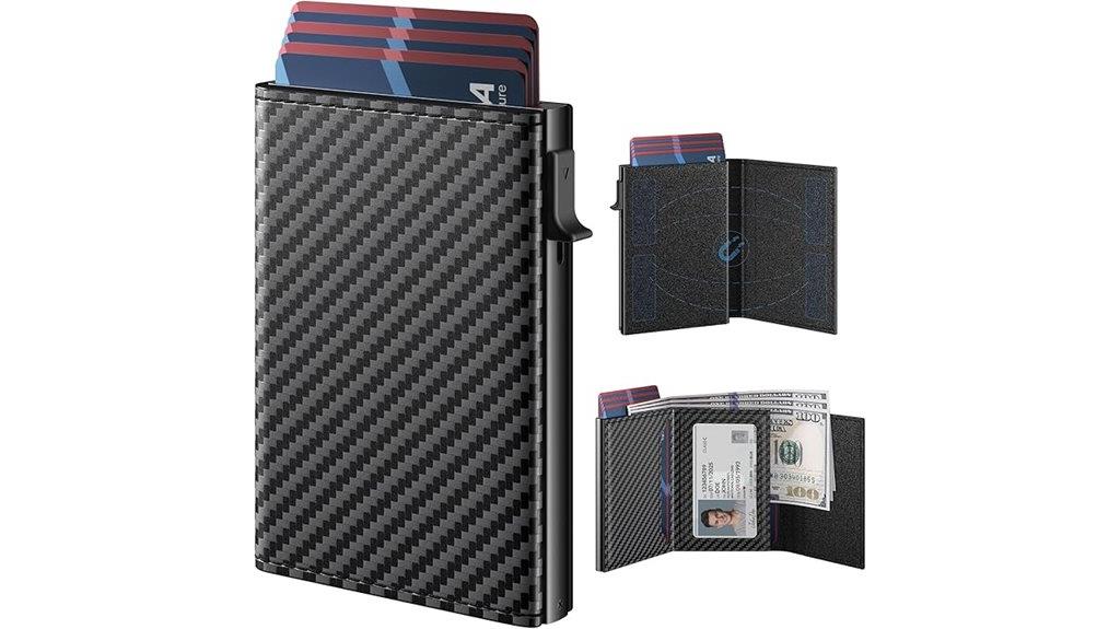 slim aluminum rfid wallet