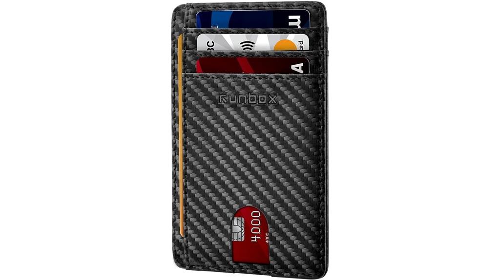 slim rfid leather wallet