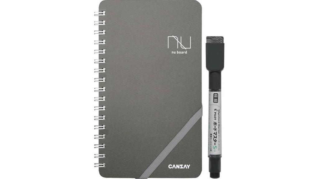 small whiteboard notebook