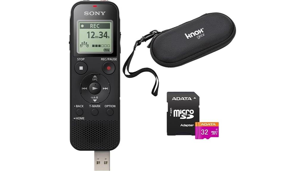 sony digital voice recorder bundle