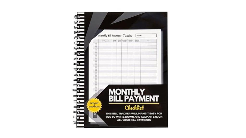 spiral bound bill ledger