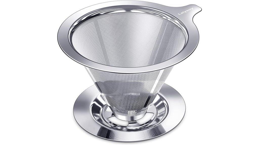 stainless steel coffee dripper