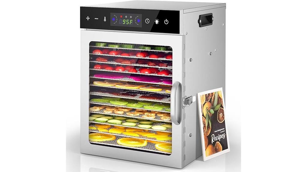 stainless steel food dehydrator