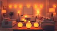 sunset inspired ambient lighting
