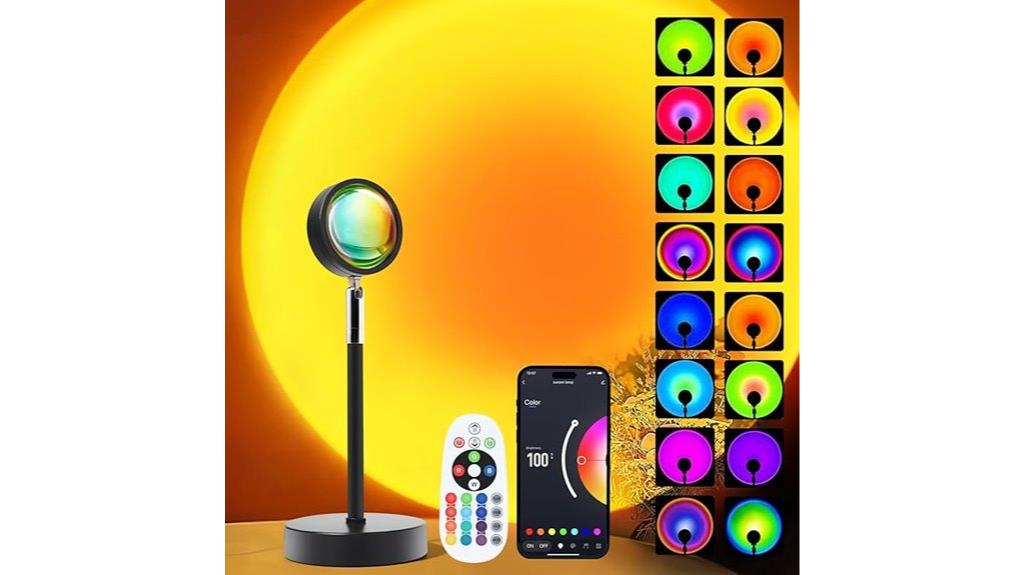 sunset themed led projector