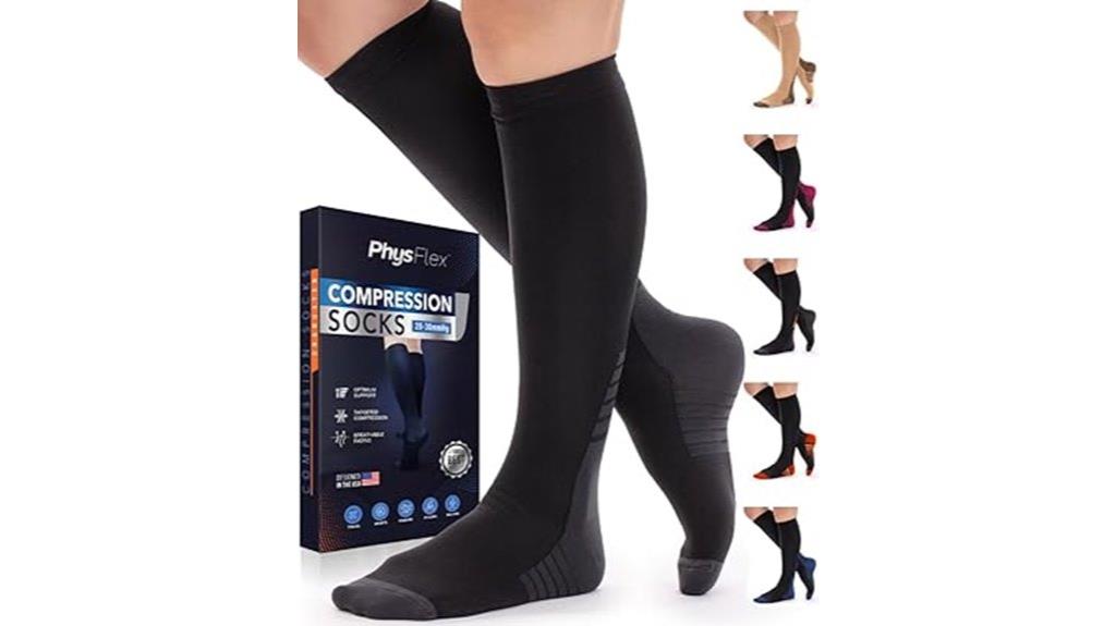 supportive compression socks