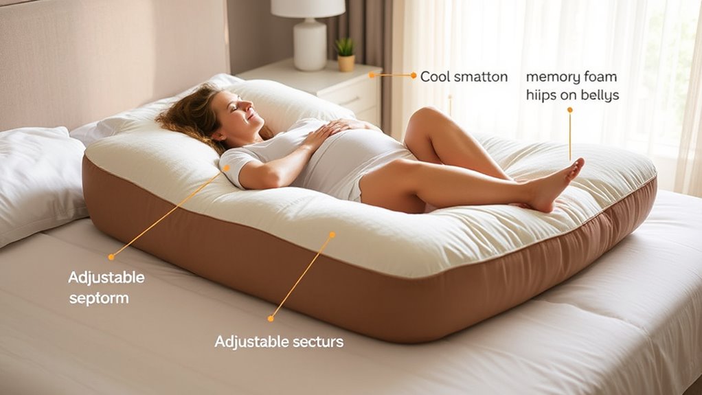 supportive customizable pregnancy pillow