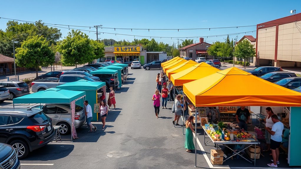 temporary outdoor retail events