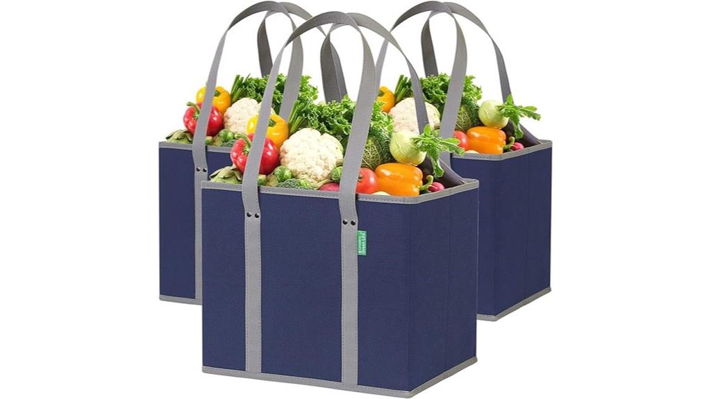 three pack reusable bags