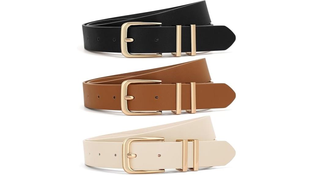 three pack women s belts