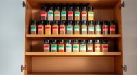 top cabinet spice rack organizers