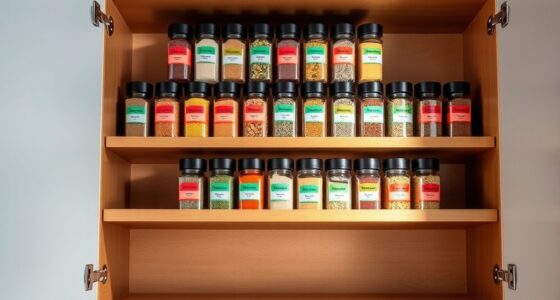 top cabinet spice rack organizers