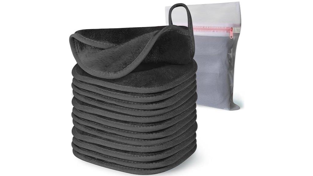 twelve microfiber makeup towels