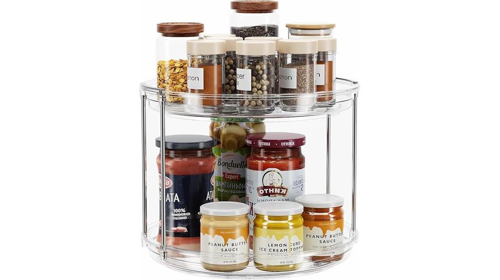two tier lazy susan