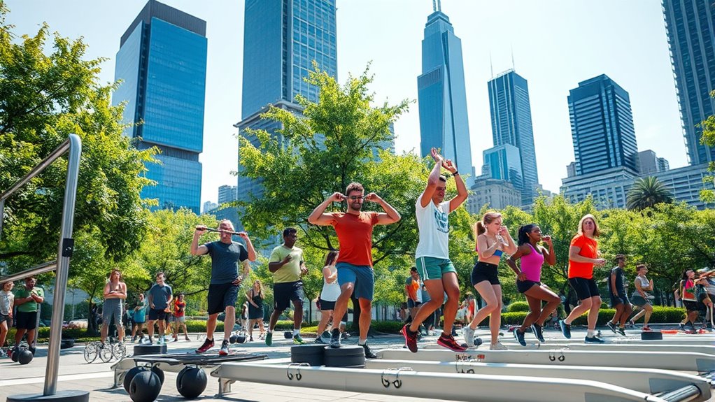 urban fitness parks engagement