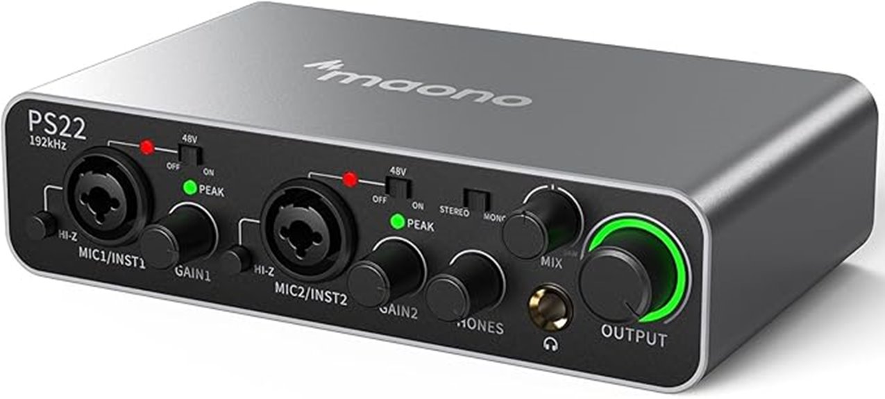 usb audio interface with pro preamp
