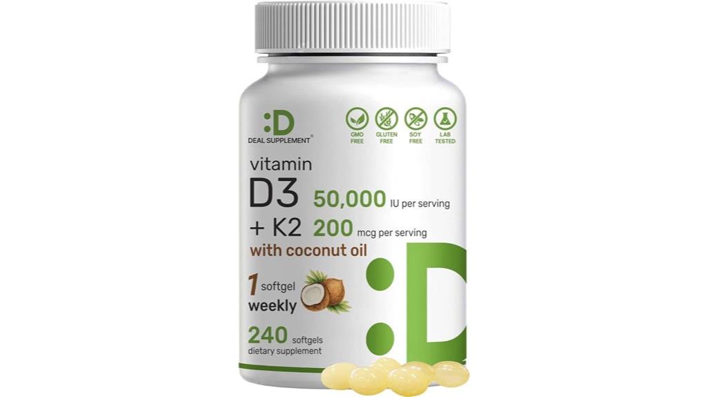 vitamin d3 k2 softgels