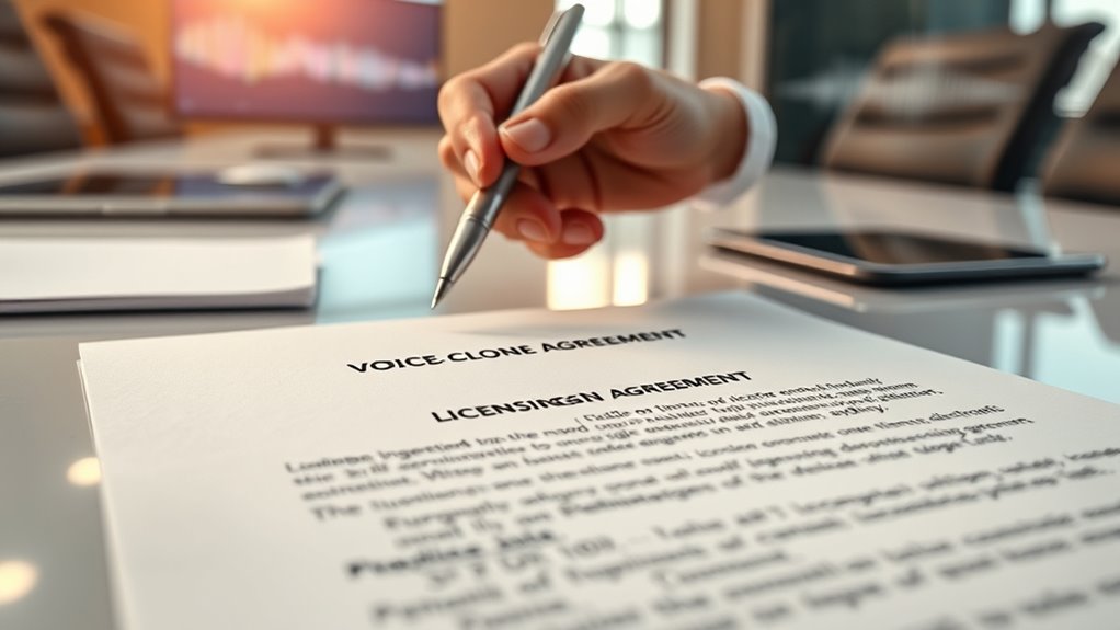 voice clone licensing terms