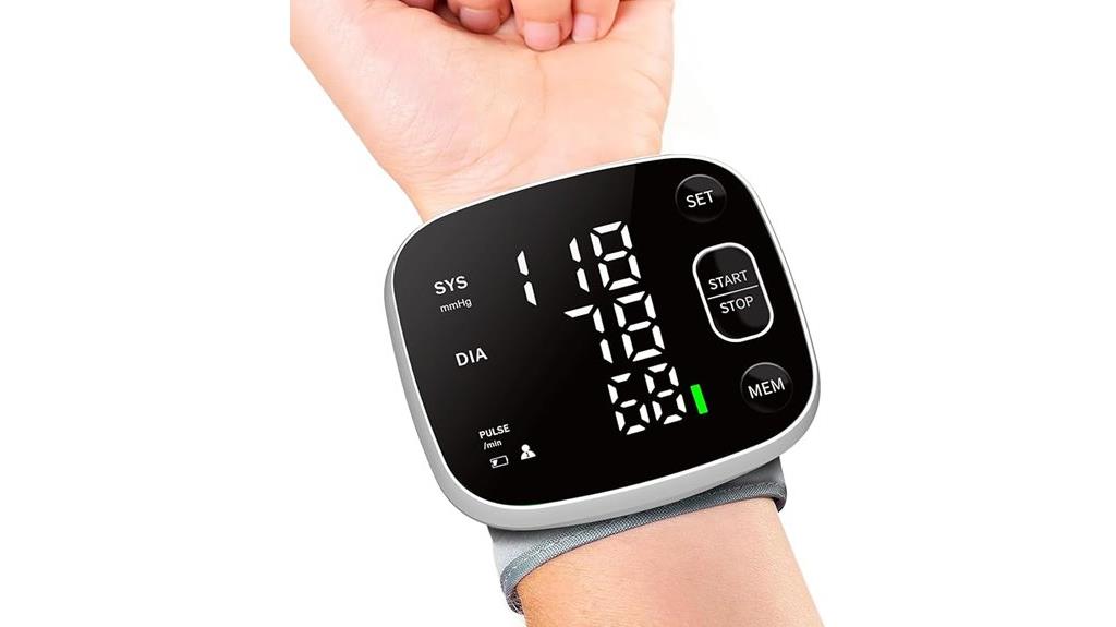 voice enabled rechargeable blood pressure monitor