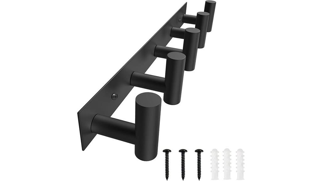wall mount rack with hooks