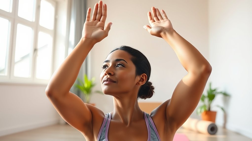 warm up stretch gently