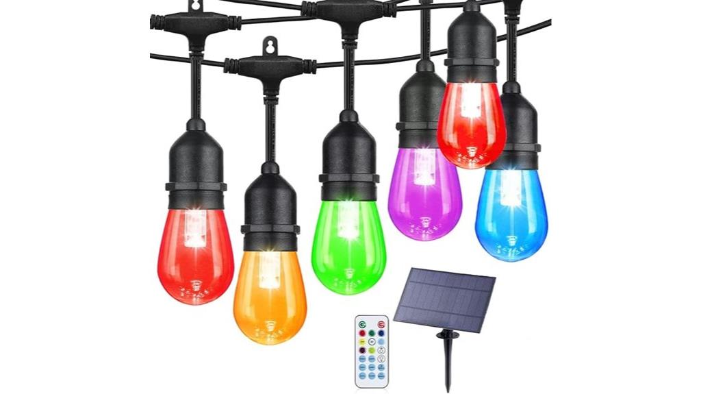 waterproof solar string lights