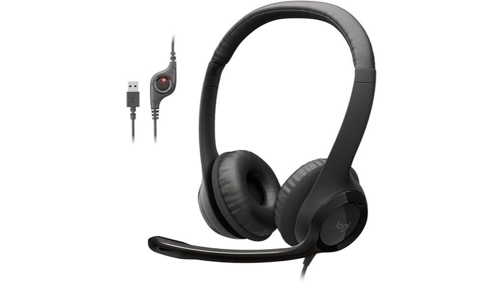 wired pc laptop headset