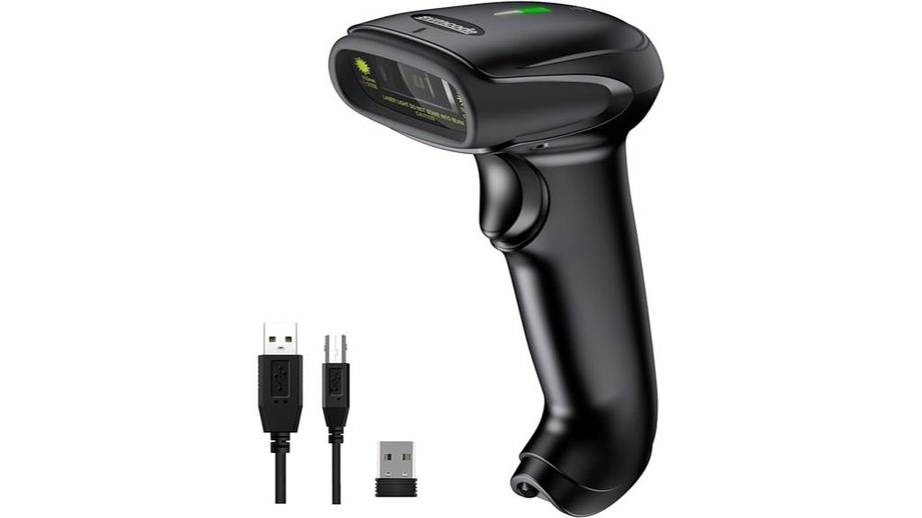 wireless and wired barcode scanner