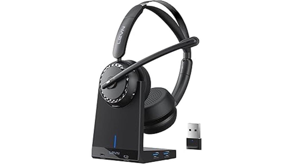 wireless headset with microphone