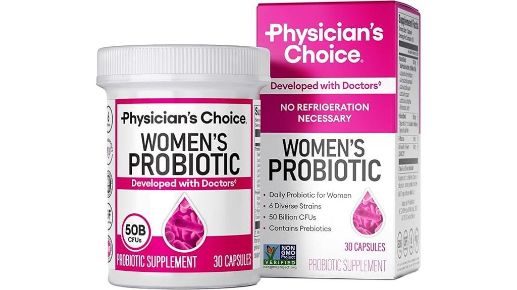 women s probiotic supplement box