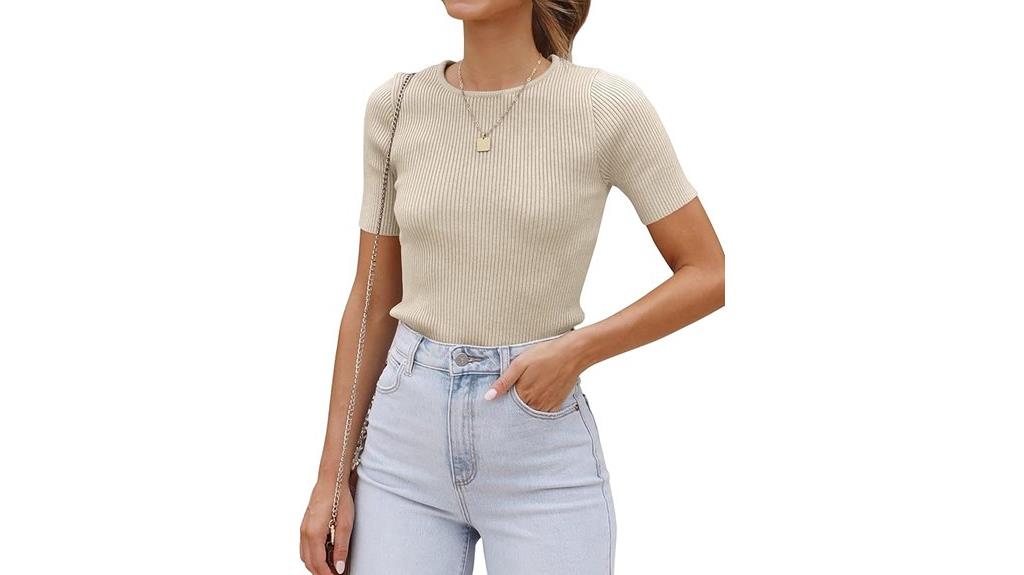 women s short sleeve sweater