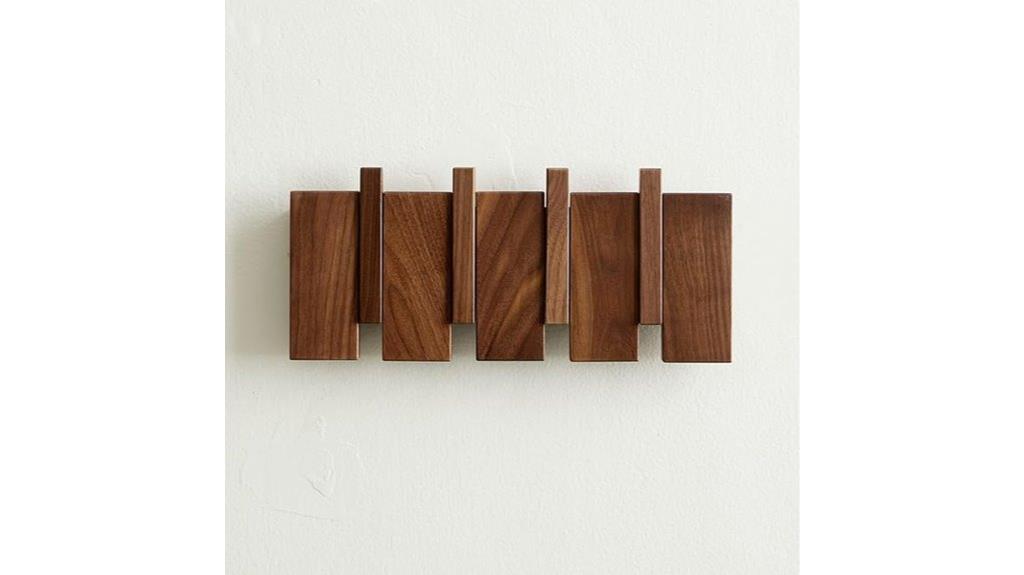 wooden wall coat hooks