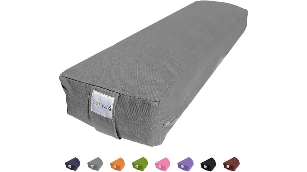 yoga bolster pillow for meditation