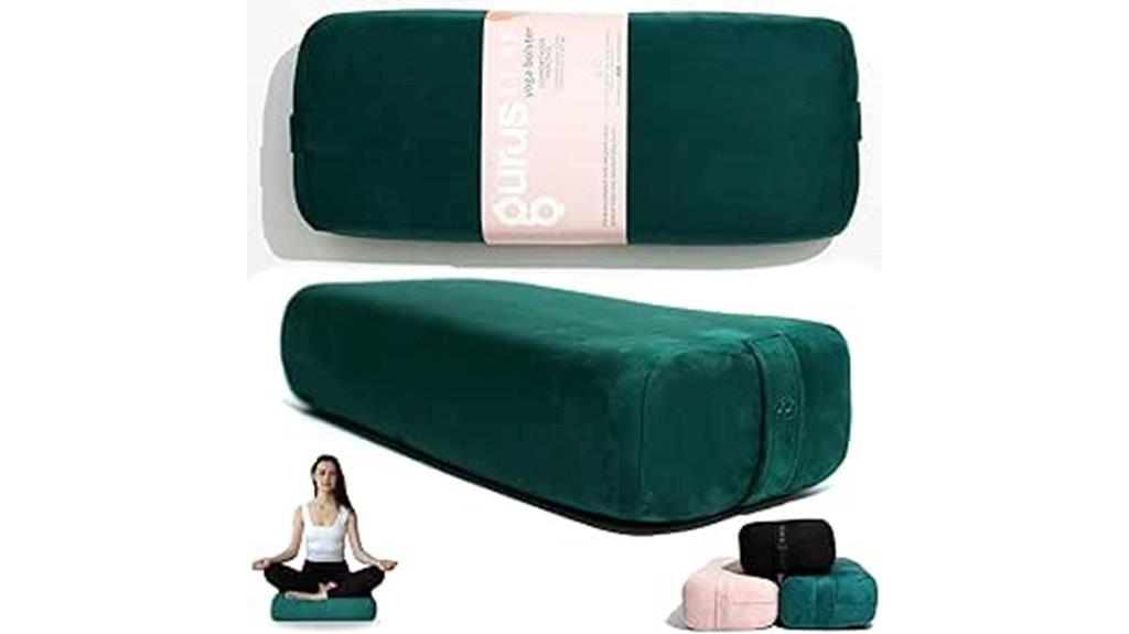 yoga bolster pillow handles